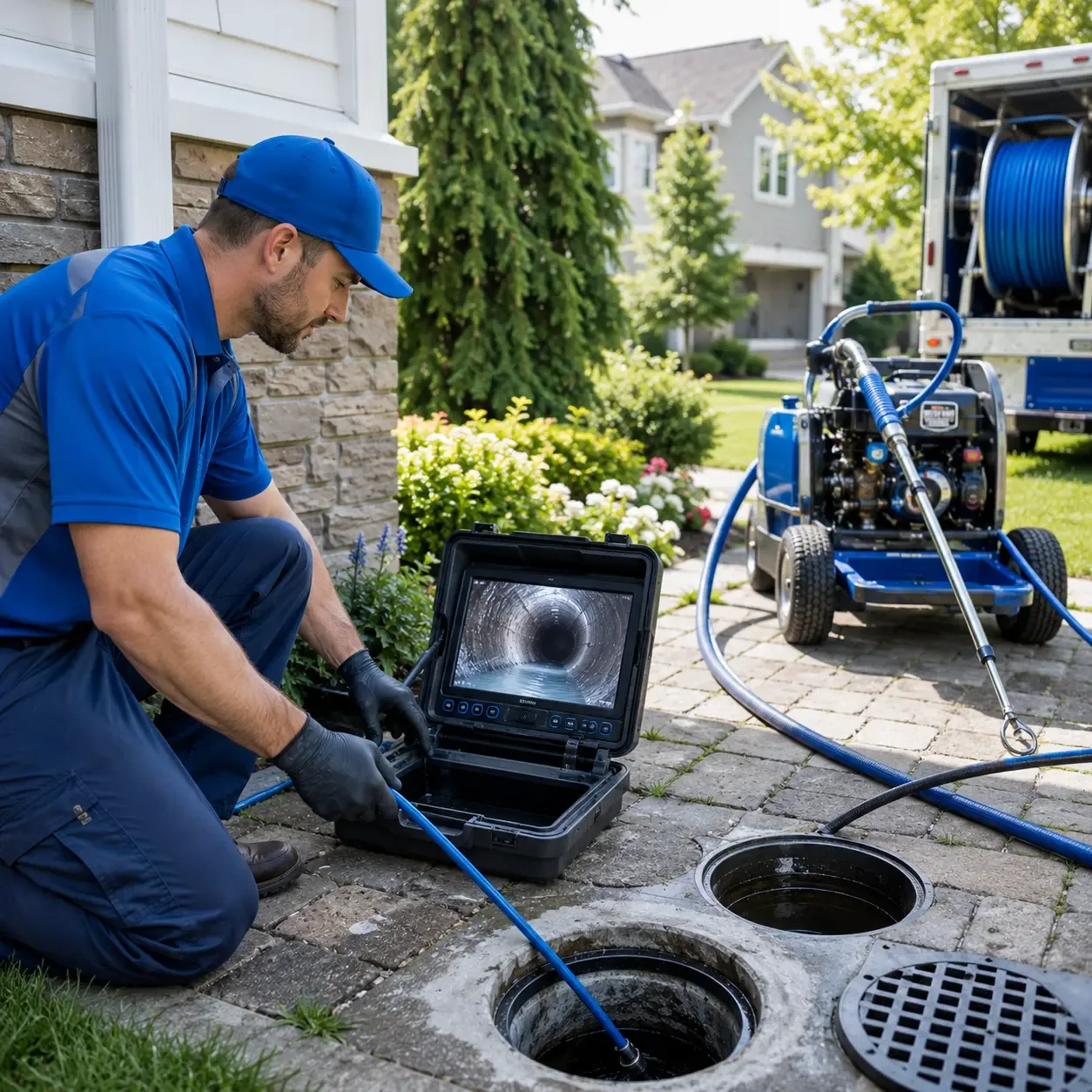 Outdoor drain cleaning professionals serving Hague, VA